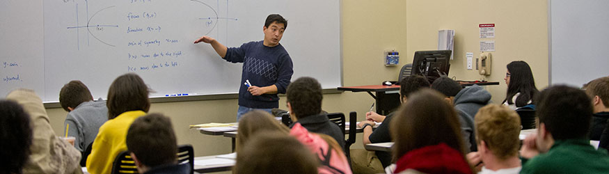 photo of a professor teaching students