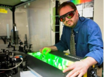 Dr. Jason Deibel in his laboratory