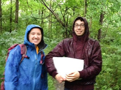 Image of Chemistry student researcher Desi and Luc