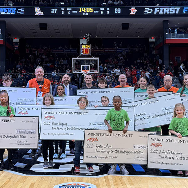 Wright State University awards full-tuition scholarships to 12 students at Big Hoopla STEM Challenge