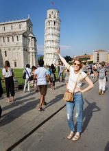 image of student Becca Ewing at Pisa