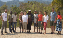 Tuungane Project field participants are pictured with Wright State investigators Dr. Yvonne Vadeboncoeur, Renalda Munubi, Lesley Kim, and Ryan Satchell (photo by Saskia Marijnissen)